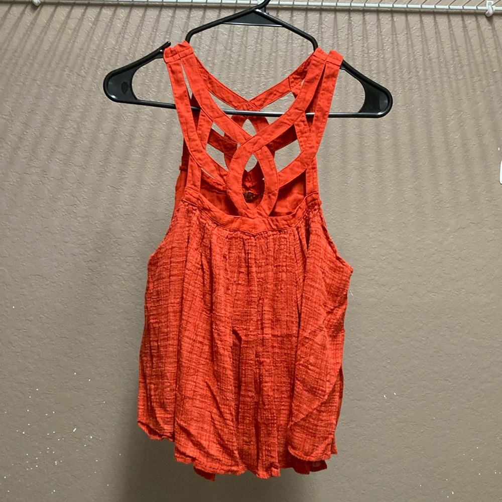 Free People One Geo Blouson Top Size